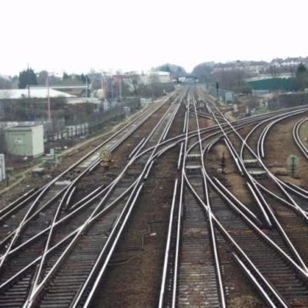 Tube train derails