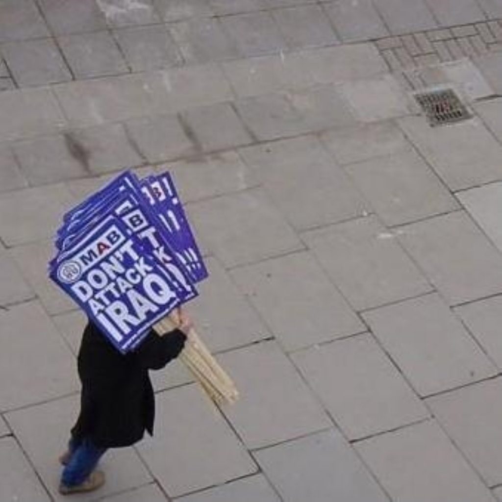 Around 20,000 protestors demonstrated in Manchester today