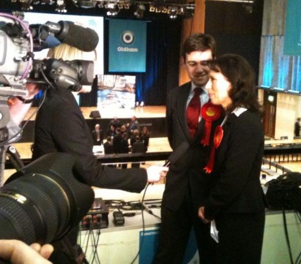 Debbie Abrahams meets the press after her by-election victory