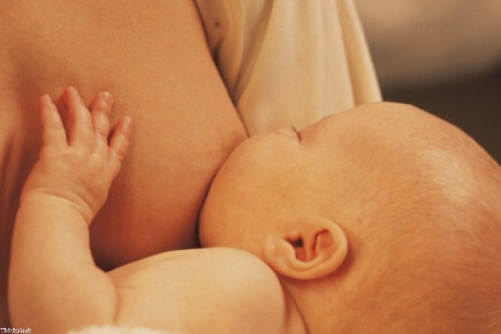 Campaigners say there is still a stigma around breastfeeding in public 