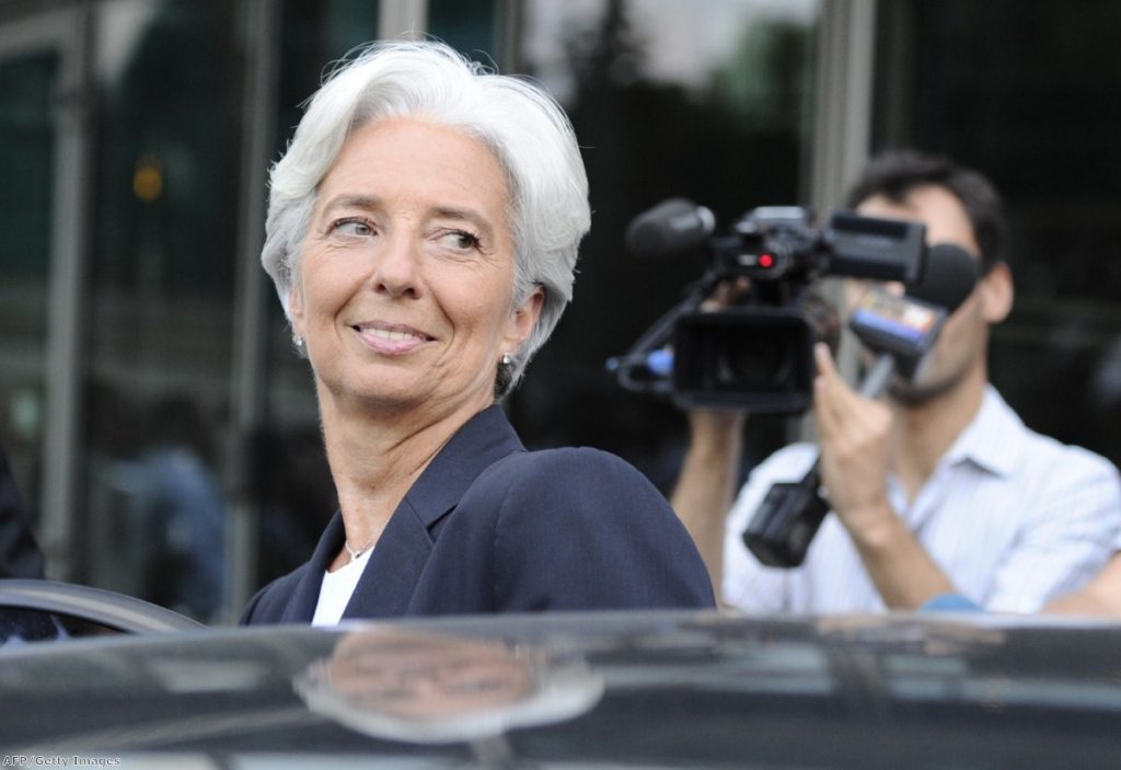 Christine Lagarde gives the coalition