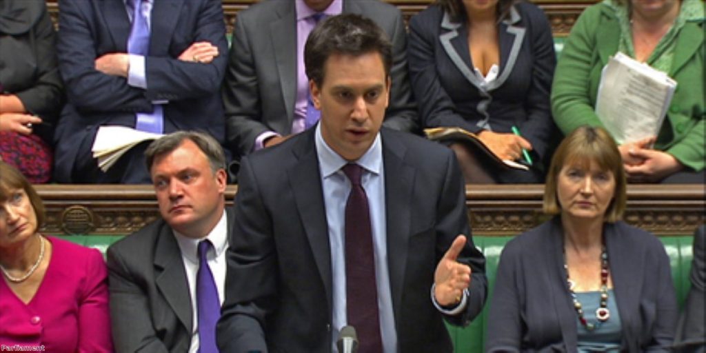 Ed Miliband: Weapon jammed.