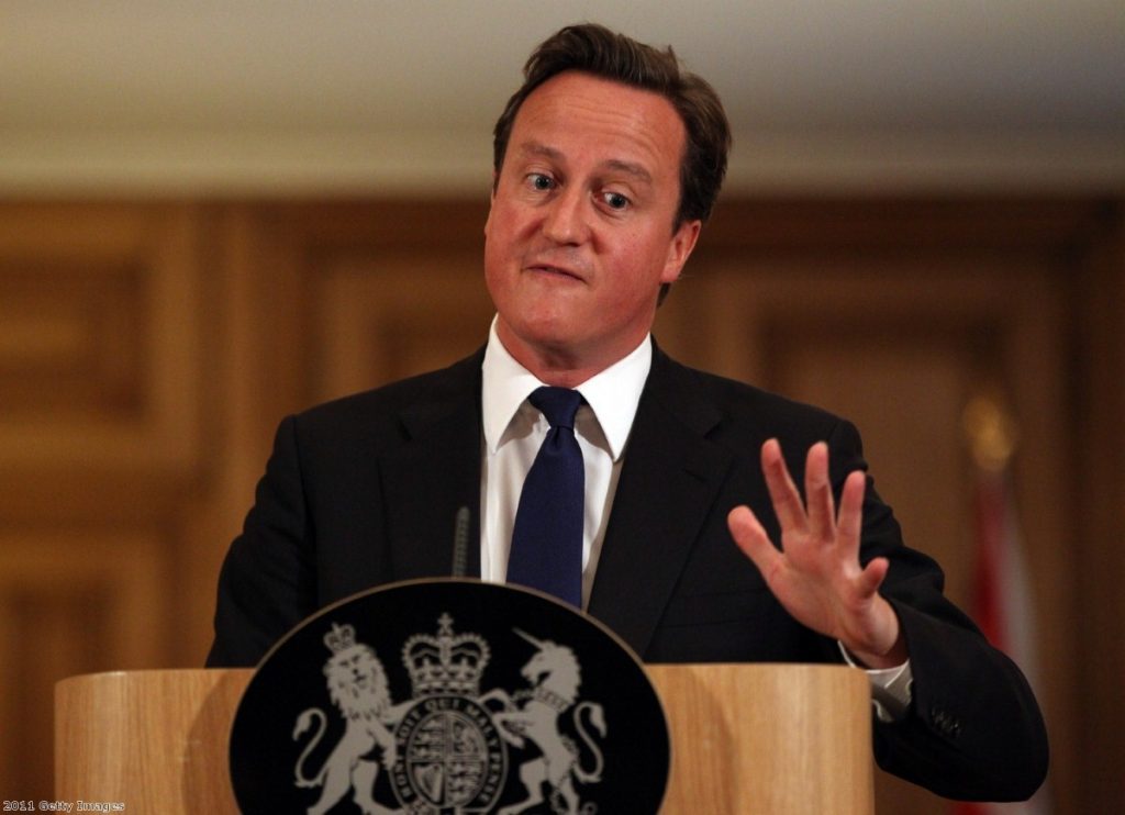 Furious: David Cameron may regret his answer to Labour