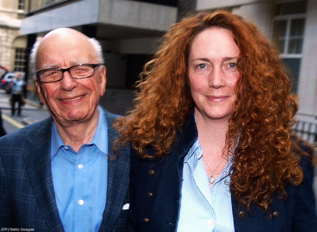 Rebekah Brooks with her former boss, Rupert Murdoch