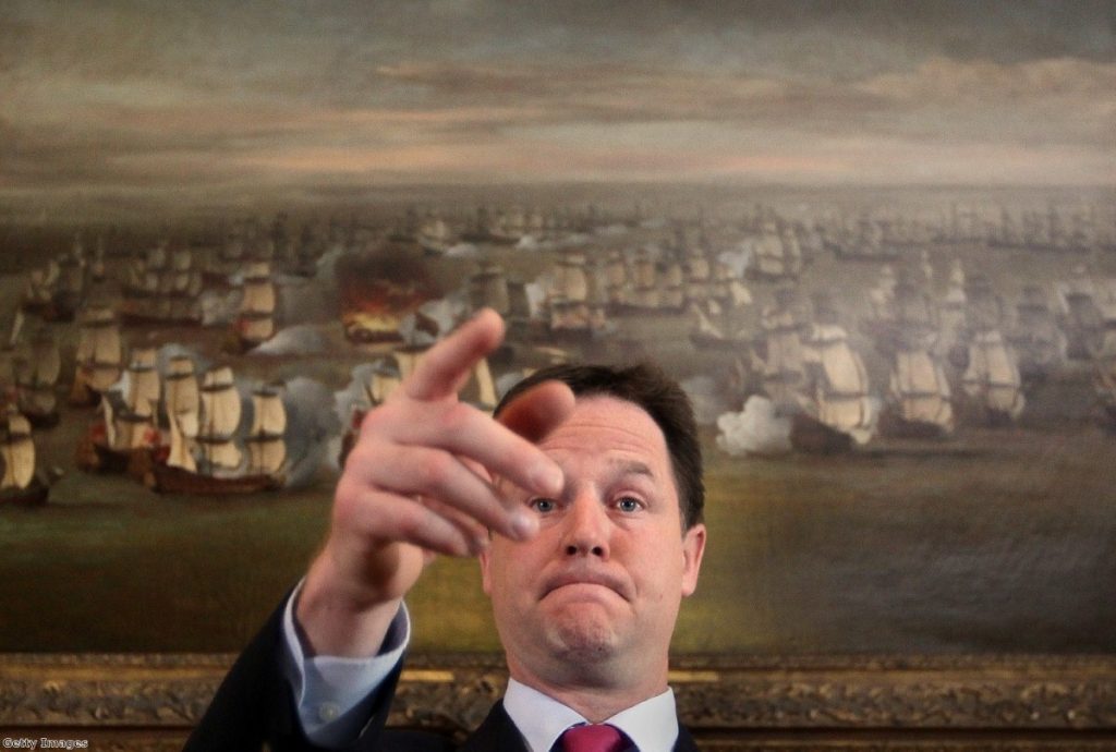 Clegg: Prepared to give way on some parts of snoopers