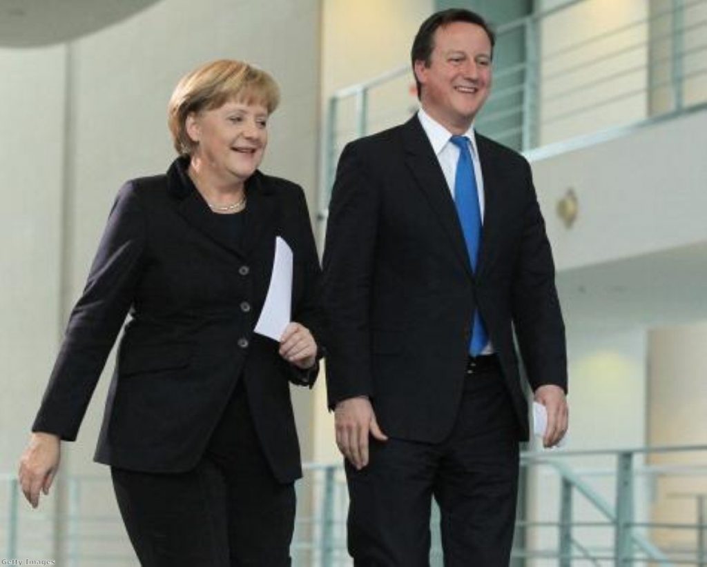 German chancellor Angela Merkel and David Cameron did get on, officials insist