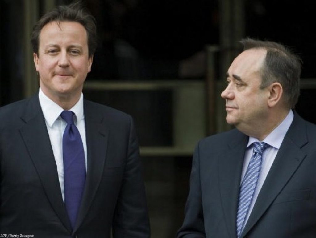 Reports suggest there is a certain element of mutual respect between Salmond and Cameron 