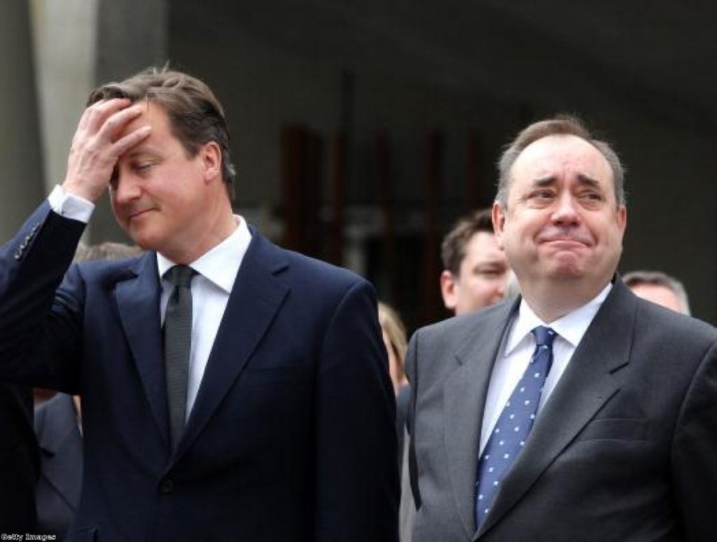 Cross purposes: Salmond brands Cameron 