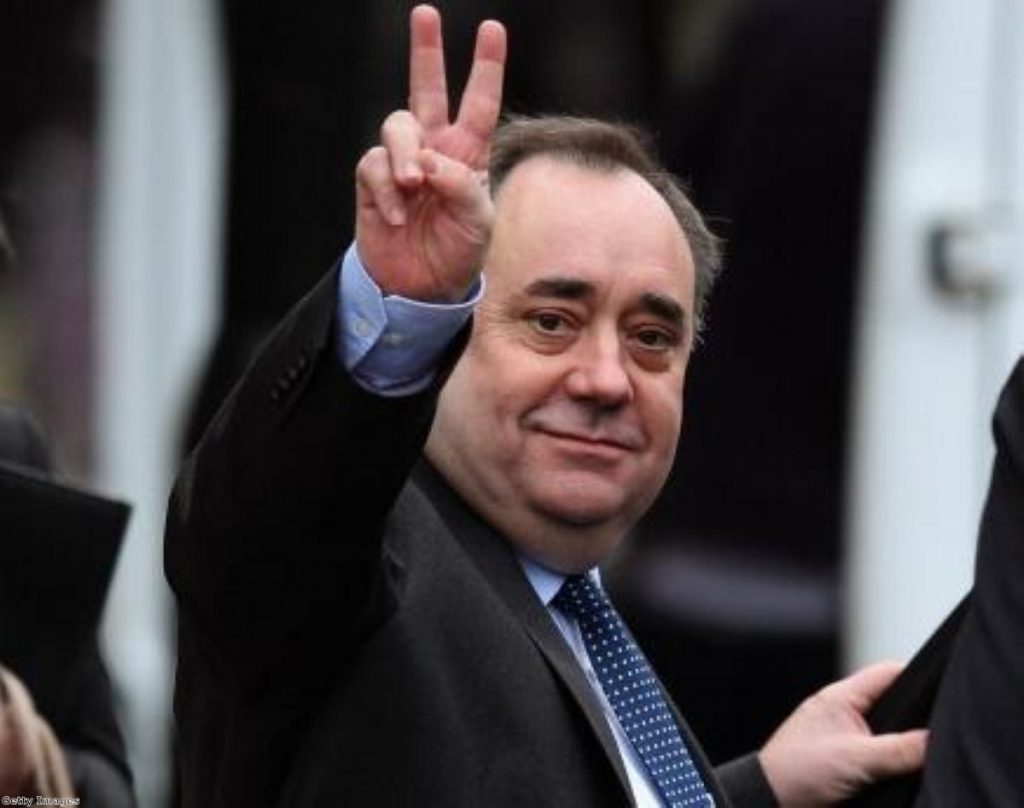 Looking to the future? Salmond imagines the aftermath of a 