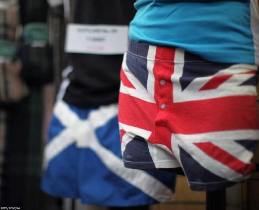 Scottish and British identities do not have to be at odds, Miliband argued 