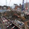 A Crossrail construction site. The contract has seen blacklisting of construction workers, Unite claims