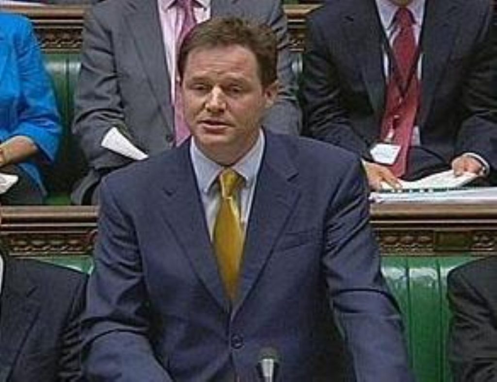 Mr Clegg said the government is committed to progressive taxation and protecting the poor.  