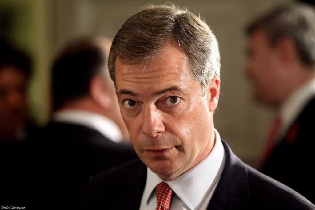 Under fire: Farage