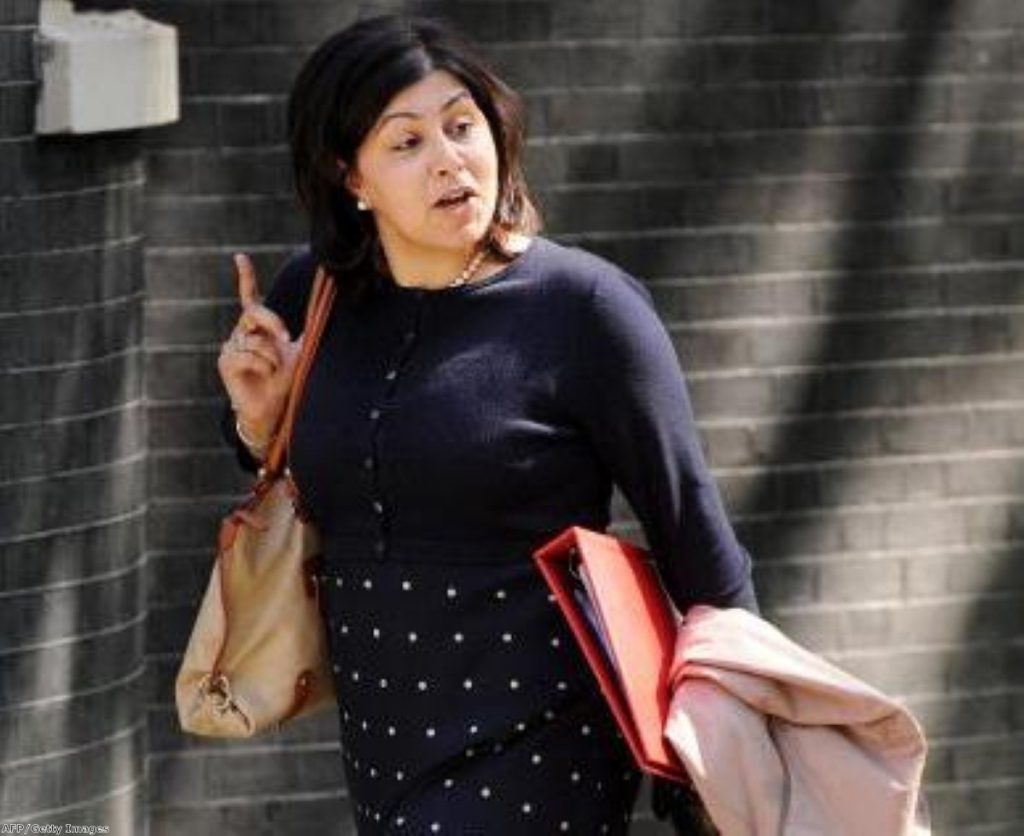 Baroness Warsi denies any wrongdoing