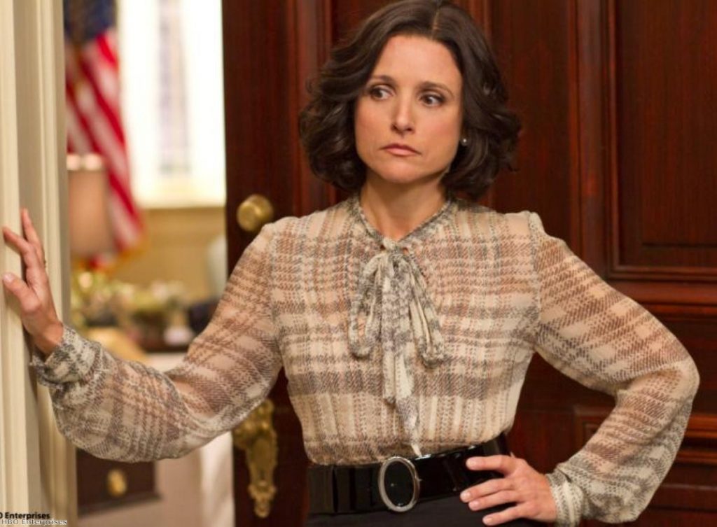 Julia Louis-Drefus stars as Selina Meyer in Armando Iannucci