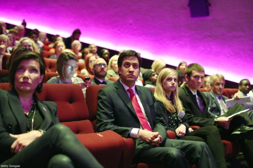 Ed Miliband attends the launch of 