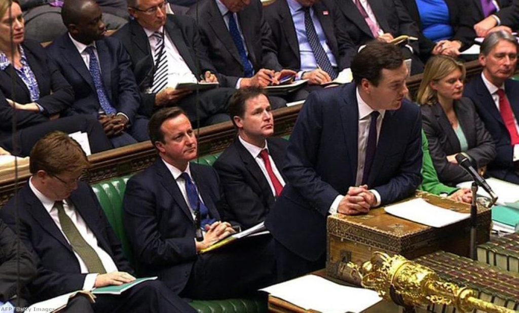 George Osborne delivers the autumn statement in 2012 - his task will be easier today.