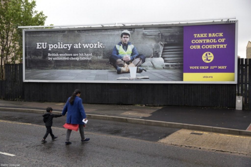 Ukip accused of 'Euracism' for poster campaign