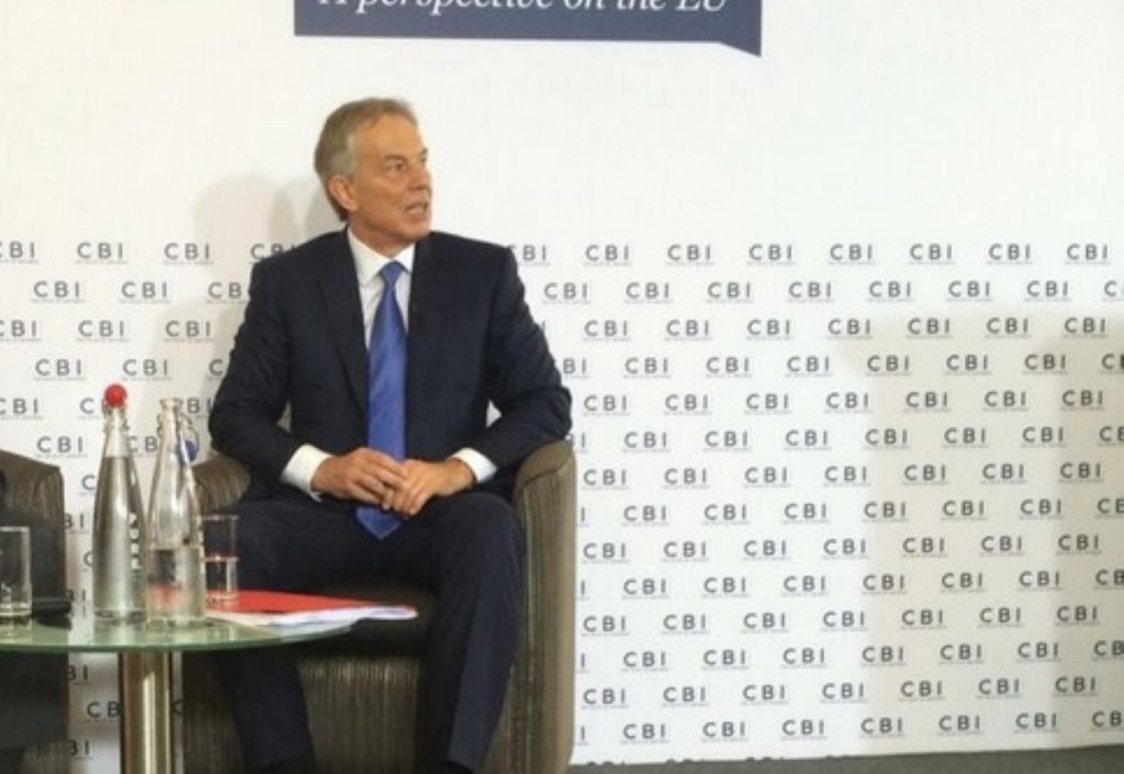 Blair at the CBI: The former prime minister has been criticised for his choice of business arrangements since leaving office 