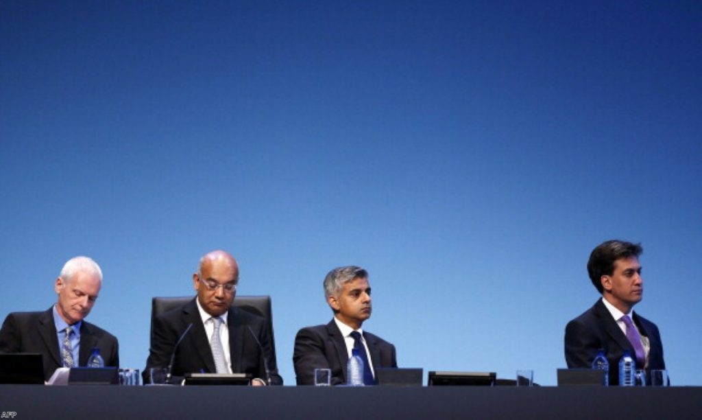 Ed Miliband alongside his close ally Sadiq Khan