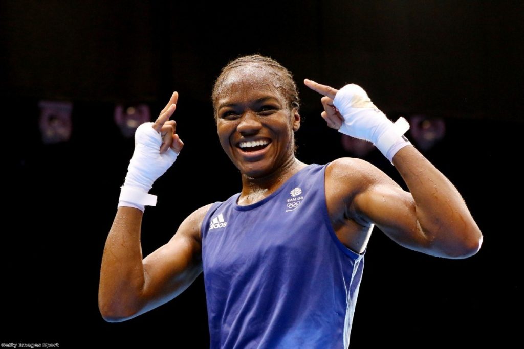 Success on the world stage: Nicola Adams takes gold for Britain in the 2012 Olympics