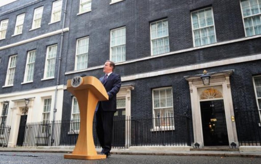 David Cameron reacts to the Scottish independence referendum - by calling for devolution in England and Scotland to take place 'in tandem'