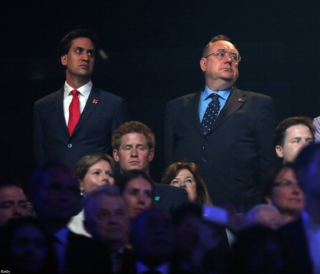 Ed Miliband and Alex Salmond: Coalition partners?