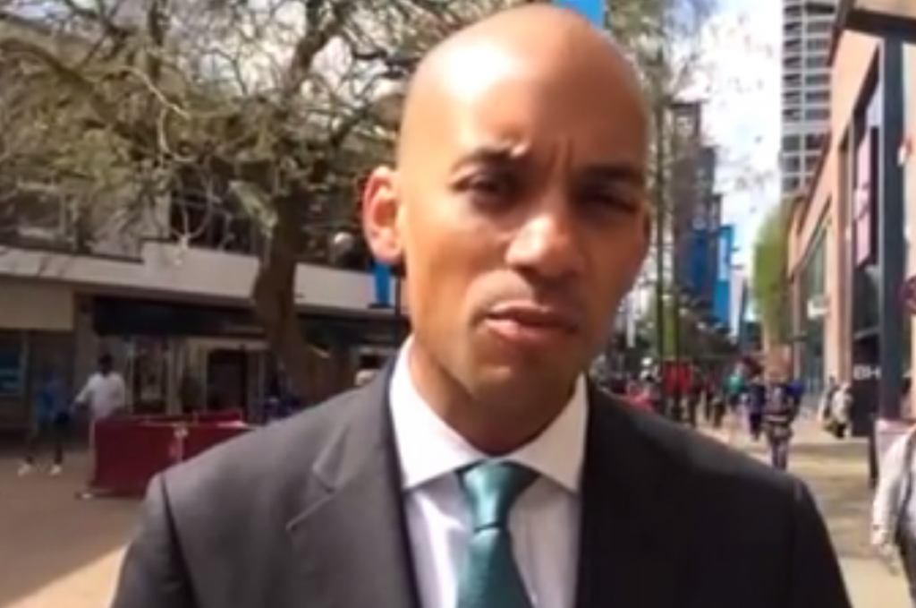 Chuka Umunna announces his leadership bid in Swindon