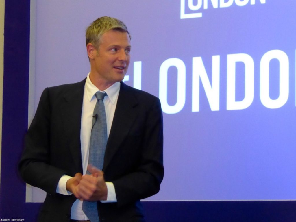 Zac Goldsmith: A critic of Theresa May's more liberal policing policies