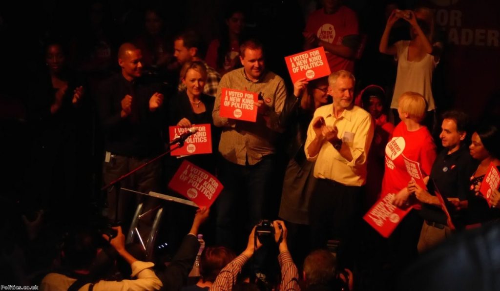 Corbyn roundly beat his Labour opponents to secure the leadership 