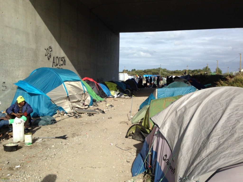 Inside the camp it is easy to forget you are still in France