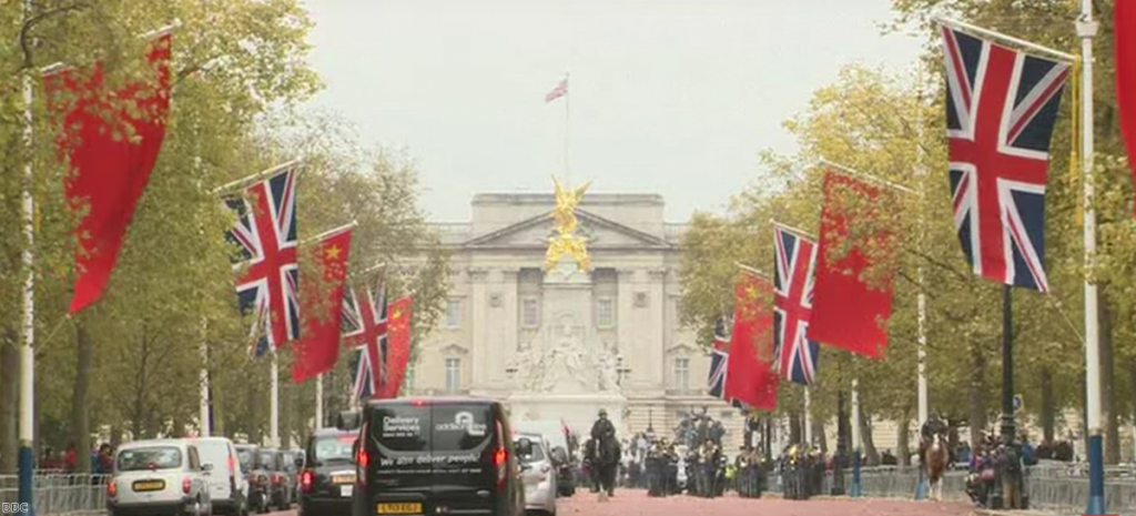 The Chinese president is visiting the UK this week