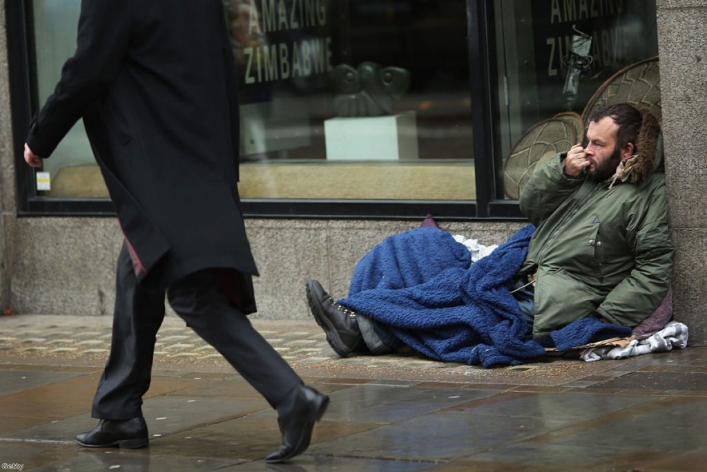 Rough sleeping has increased by 30% in the last year