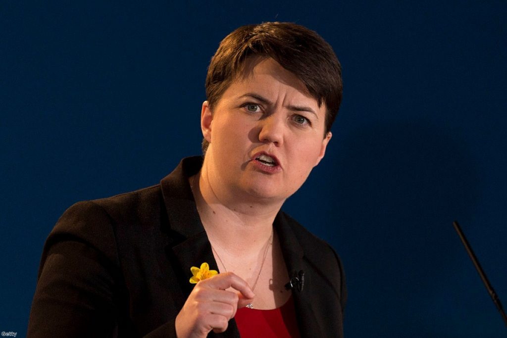 Davidson says Scottish Tories are happy to disagree with Westminster Tories if it