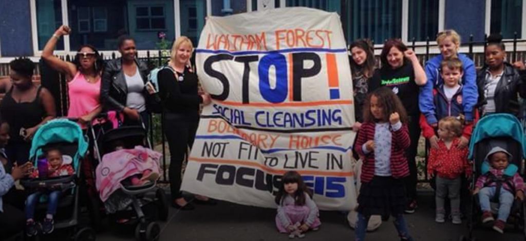 Residents at Boundary House have teamed up with housing activists to highlight the conditions they are living in