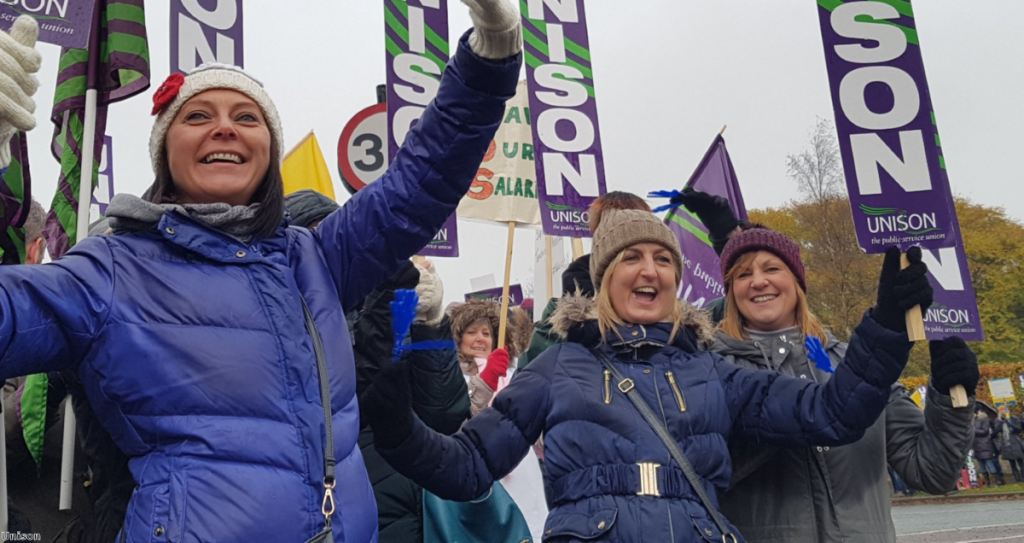 "Around 1,800 teaching assistants have gone on strike in Durham over a pay dispute"