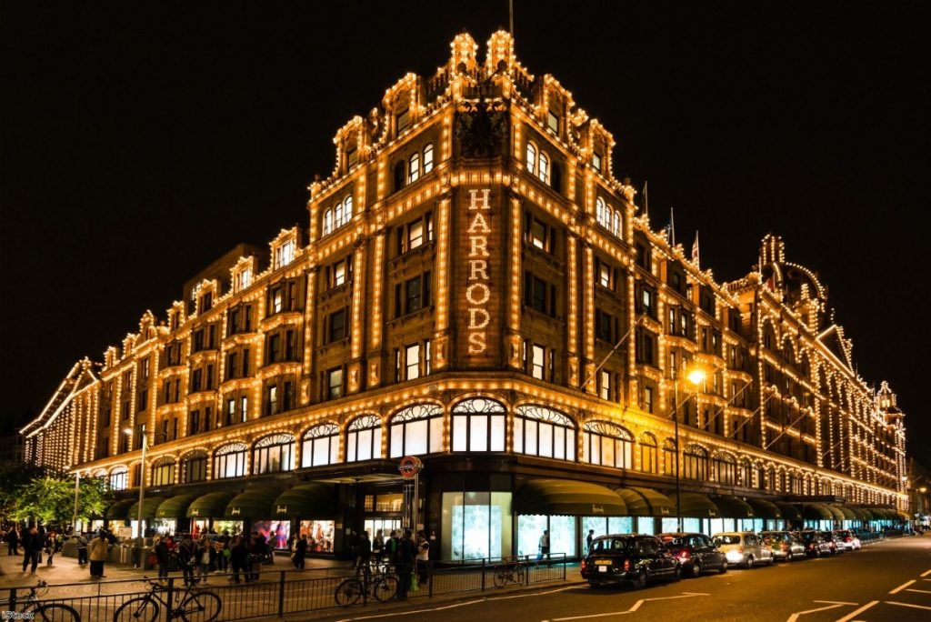 "Workers at the high-end department store