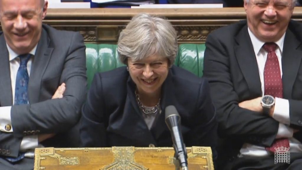 May during her statement to the Commons this afternoon 