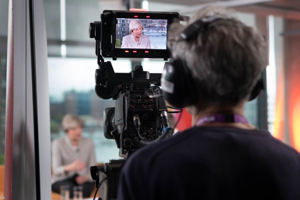 Prime Minister Theresa May appearing on The Andrew Marr Show in 2017 | Copyright: PA