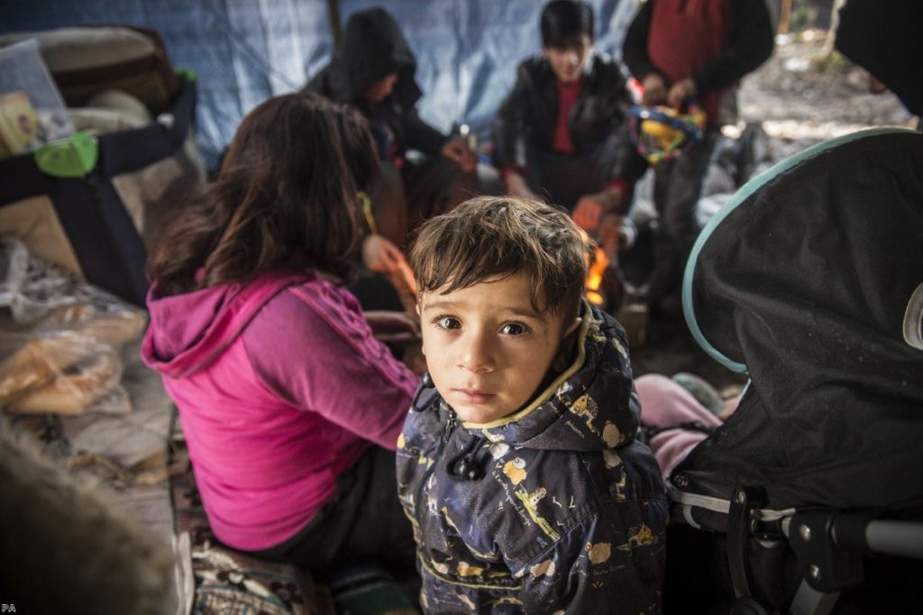 Troubling scenes in the migrant camp in Grande Synthe, next to Dunkerque. This photo was taken after heavy rains. 