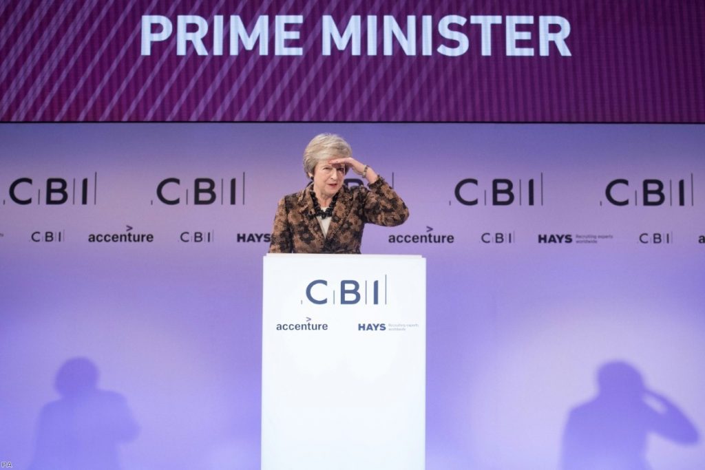 Business leaders have reluctantly endorsed May