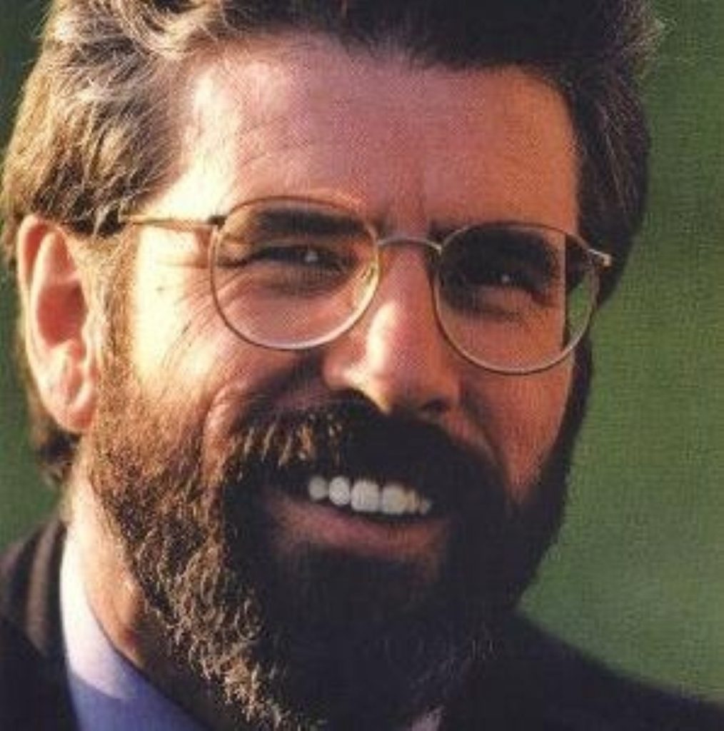 Gerry Adams. Sinn Fein performed strongly today.