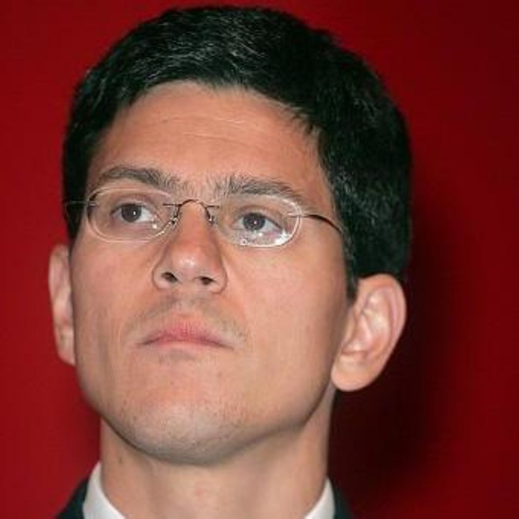 David Miliband said Burma's response has been inadequate