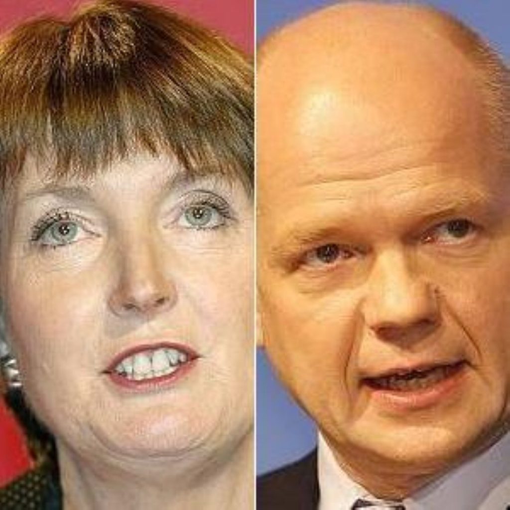 Harriet Harman took on William Hague in an unusual PMQs