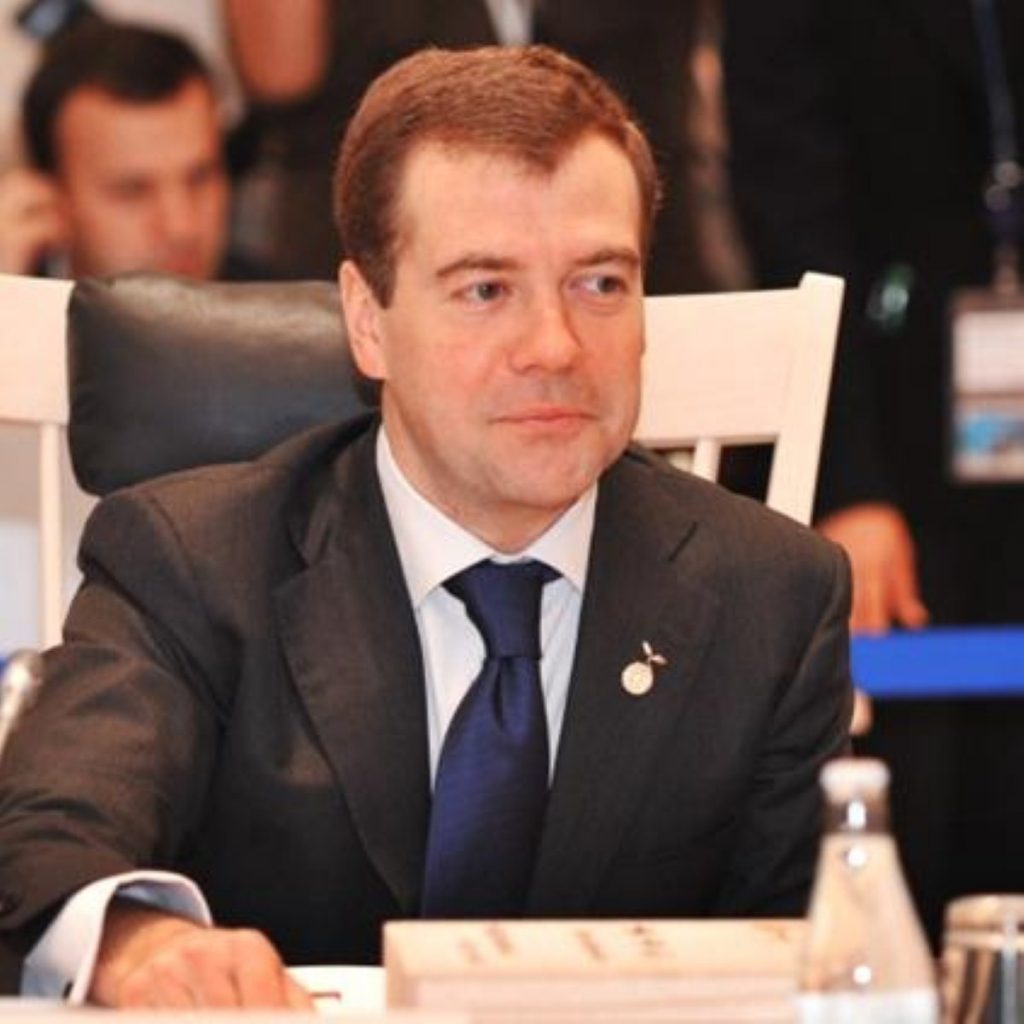 Russian president Dmitry Medvedev opposes Syria resolution