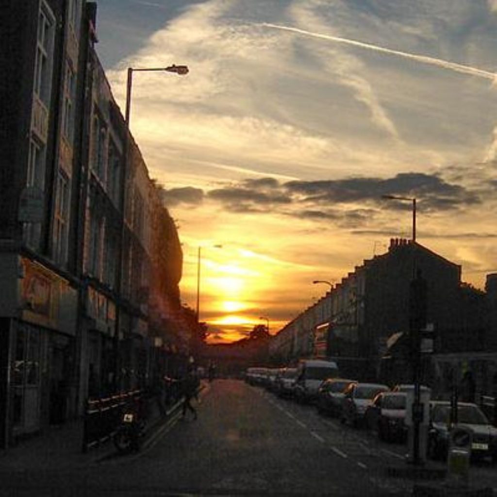 London at sunset