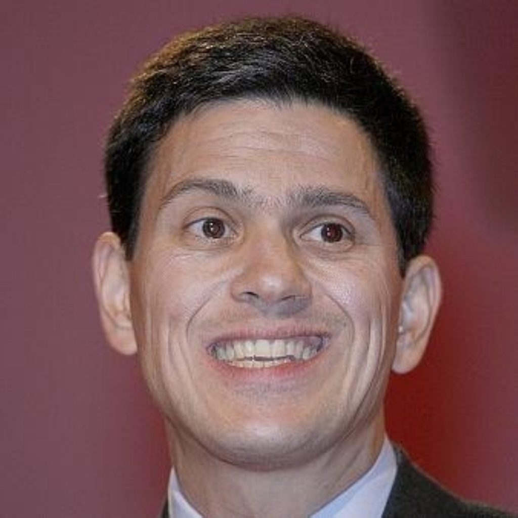 David Miliband takes charge