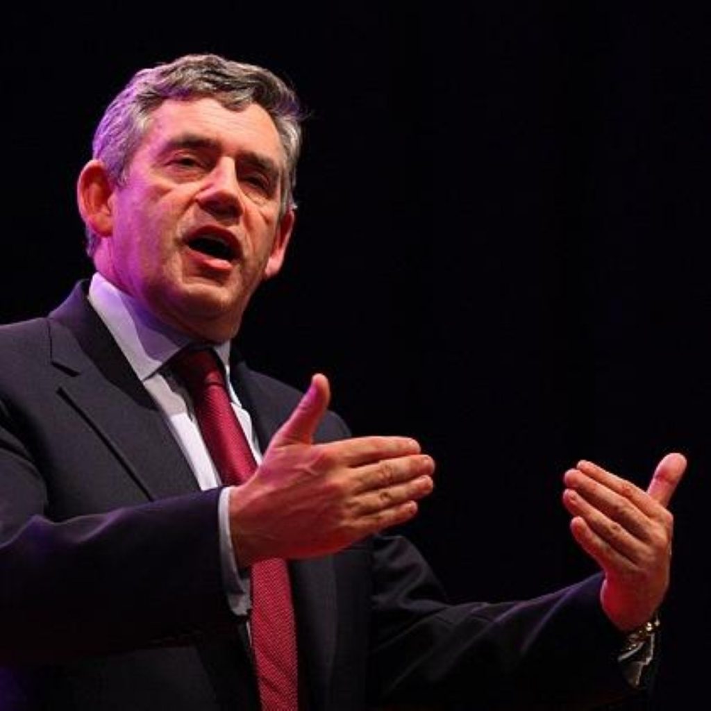 Gordon Brown says he will create 100,000 jobs