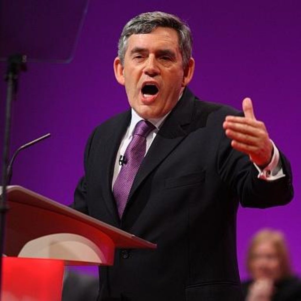 Gordon Brown spoke passionately about his quest for a "fairer society"