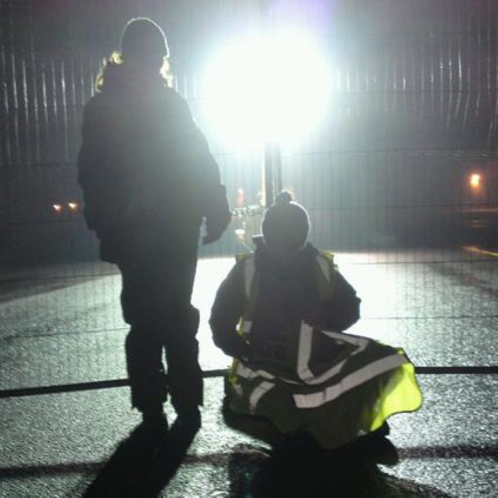 Protest shuts down Stansted